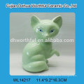 Ceramic home decoration in pink fox shape